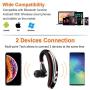 Bluetooth Headset,Wireless v5.0 Business Bluetooth Earpiece in Ear Lightweight Sweatproof Earphones with Mic Work for Cell Phones for Office/Workout/Driving