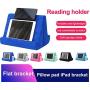 Pillow Tablet Stand for Ipad Stand Mult-Angle Tablet,with Phone Holder Lap Stand Mobile Phone Holder (Pink)