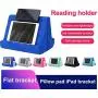 Pillow Tablet Stand for Ipad Stand Mult-Angle Tablet,with Phone Holder Lap Stand Mobile Phone Holder (Black)