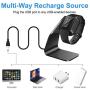 CAVN Charger Dock Compatible with Fitbit Charge 4 / Charge 4 SE, Aluminum Charger Dock Replacement Charging Stand Station Cradle Base with USB Cable for Charge 4 Smart Watch (Black)