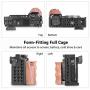 SMALLRIG Camera A6300 Cage for Sony A6000 / A6300 with Wooden Handle Handgrip - 2082