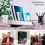 TIMSTOOL 6 USB Charging Station for Multiple Devices - No Buzz - LED Indication - Smart Fast Charging Dock Compatible with iPhone iPad Cellphone Silver
