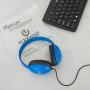 Egghead Heavy-Duty Kids Headphones w/Tangle-Free Fabric Cord (Pack of 10) Blue
