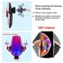Smart Sensor Wireless Car Charger Mount, Automatic Clamping QC/QI 10W Fast Charging Car Charger Holder Compatible with iPhone 11/Xs/Xs Max/XR/X /8,Samsung Galaxy Note 9/ S9/ S9+/ S8 etc(Pink)