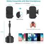 Car Cup Holder Phone Mount, Adjustable Gooseneck Cupholder Cell Phone Cradle with 360° Rotatable Holder for iPhone XR Xs XS Max X 8 7 7 Plus 6s/ Samsung Galaxy S10 S9 S8 S7/ Note 9 8, Huawei, GPS etc