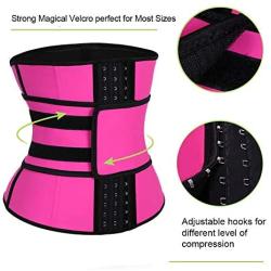 FeelinGirl Women Neoprene Sweat Waist Trainer Corset Trimmer Belt Waist Cincher Body Shaper