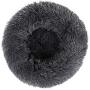 otoez Round Plush Donut Pet Bed Fur Donut Cuddler Warm Soft Dog Cat Cushion Bed Calming Bed Non-Slip Bottom (15"/19"/23/27"/31/39)