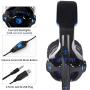 SADES SA810GT Stereo Gaming Headset for PS4, PC, Xbox One, Nintendo Switch, Noise Cancelling Over Ear Headphones with Mic for Laptop Mac Nintendo Switch Games, Surround Sound LED Light