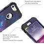 iPhone 8 Case, iPhone 7 Case, BENTOBEN Heavy Duty Shockproof 3 in 1 Slim Hybrid Hard PC Soft Silicone Bumper Space Galaxy Design Protective Phone Case Cover for iPhone 8 /iPhone 7 (4.7") Nebula Purple
