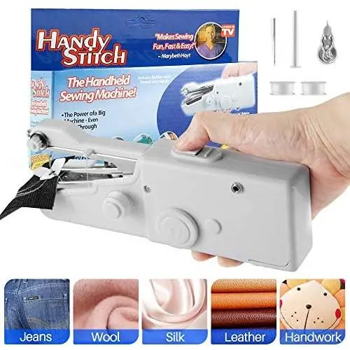 Lansen Portable Sewing Machine, Mini Sewing Professional Cordless Sewing Handheld Electric Household Tool - Quick Stitch Tool for Fabric, Clothing, or Kids Cloth Home Travel Use718 Lansen Portable Sewing Machine, Mini Sewing Professional Cordless Sewing Handheld Electric Household Tool - Quick Stitch Tool for Fabric, Clothing, or Kids Cloth Home Travel Use718