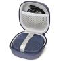 Midnight Blue Protective Case for Bose SoundLink Micro Bluetooth Speaker, Best Color and Shape Matching, Featured Secure and Easy Pulling Out Strap Design, Mesh Pocket for Cable and accessorie