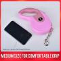 SWIHELP Dog Leash Retractable, 16 ft Pet Leash for Small Medium Large Dogs Up to 40 KG with One Button&Lock System for Training, Walking, Jogging