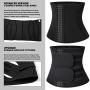 KIWI RATA Neoprene Sauna Waist Trainer Corset Sweat Belt for Women Weight Loss Compression Trimmer Workout Fitness