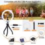 Endurax Selfie Ring Light with Stand for Phone, 10" LED Ringlight for iPhone, Perfect for Makeup/Tiktok/Live Streaming/YouTube Video with 3 Light Modes & 11 Brightness Levels