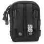 LefRight Multipurpose Tactical Nylon Molle Utility IFAK Pouch Waist Bag Holster Combo Detachable Strap Compatible with iPhone XR 7 Plus Pixel XL S8 S7 Edge Moto Z Force Play (Black)