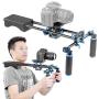 Neewer Portable FilmMaker System With Camera/Camcorder Mount Slider, Soft Rubber Shoulder Pad and Dual-hand Handgrip For All DSLR Video Cameras and DV Camcorders