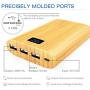 Power Bank,VINSIC 12000mAh Power Bank, 5V 4A 3 USB Ports with Smart USB Bamboo External Mobile Battery Charger Pack for iPhone, iPad, Samsung Devices, Cell Phones, Tablet PCs.