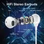 USB C Headphones, WamGra HiFi Stereo Type C Earbuds USB C Earphones with Mic & Volume Control Compatible with Google Pixel 3/2/XL,Sony XZ2, OnePlus 6T,MacBook,iPad Pro 2018(Newest Version)-White