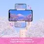iPhone Gimbal Stabilizer, Feiyu VLOG Pocket, 3-Axis Handheld Foldable Gimble, for All Smartphones, with Face/Object Tracking (Pink & Pocket-Size)