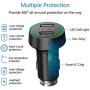 Palumma 24W/4.8A Dual USB Car Charger, 12V to USB Outlet with Cigarette Lighter Voltage Meter LED/LCD Display Battery Low Voltage Warning (Black) Palumma 24W/4.8A Dual USB Car Charger, 12V to USB Outlet with Cigarette Lighter Voltage Meter LED/LCD Display Battery Low Voltage Warning (Black)