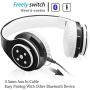 Bluetooth Headphones for Kids, 85db Volume Limited, up to 6-8 Hours Play, Stereo Sound, SD Card Slot, Over-Ear and Build-in Mic Wireless/Wired Headphones for Boys Girls(Black)