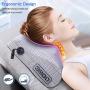 Neck Massager,Shiatsu Neck and Back Massager with Heat,Electric Back Massage Pillow with 16 Deep Tissue Massage Nodes for Back,Cervical,Shoulder,Foot,Body Muscle Pain Relief,Relaxation Christmas Gifts