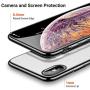 TORRAS Crystal Clear iPhone Xs Max Case, [Anti-Yellowing] Soft Silicone Shockproof TPU Slim Thin Protective Phone Cover Case for iPhone Xs Max 6.5 inch - Black