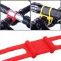Yahpetes Silicone Bicycle Band 6 Pcs Bike Light Holder Strap 5.7" Flashlight Band Phone Strap Tie Ribbon Mount Holder for Light Handlebar Mount