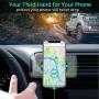 Wireless Car Charger Mount, Mikikin Auto-Clamping Qi 10W 7.5W Fast Charging Car Phone Holder Air Vent Compatible with iPhone X/XR/Xs/Xs Max/8/8 Plus, Samsung S6/S7/S8/S9 Edge+, Note 7/Note 8 & More