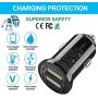 USB Car Charger[10-Pack], Bralon 18W 3.4A Mini 2 USB Fast Car Charger Adapter Compatible with iPhone 11 Pro Xs Max X 8 7 6 5,LG,Moto,Galaxy Note S10 S9 S8 S7 S6 Edge, iPad Pro/Air/Mini and More