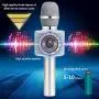 BONAOK Wireless Bluetooth Karaoke Microphone,3-in-1 Portable Handheld Karaoke Mic Speaker Machine Christmas Birthday Home Party for Android/iPhone/PC or All Smartphone(Q37 Silver)
