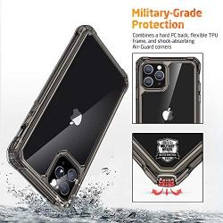 ESR Air Armor Designed for iPhone 11 Pro Max Case [Shock-Absorbing] [Scratch-Resistant] [Military Grade Protection] Hard PC + Flexible TPU Frame, for The iPhone 11 Pro Max (2019), Transparent Black