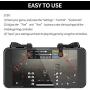 【1 Pair】 IFYOO Z108 Mobile Gaming Controller Compatible with PUBG Mobile/Fortnitee Mobile/Call of Duty Mobile, Sensitive Shoot and Aim Trigger L1R1 Compatible with Android & iPhone