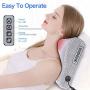 Neck Massager,Shiatsu Neck and Back Massager with Heat,Electric Back Massage Pillow with 16 Deep Tissue Massage Nodes for Back,Cervical,Shoulder,Foot,Body Muscle Pain Relief,Relaxation Christmas Gifts