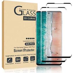 Comfort Valley Galaxy S20+/S20 Plus 5G Screen Protector, [2-Pack] [Shatterproof Film] [Full Coverage] [3D Bending] [Anti-Scratch] [HD] Tempered Glass Screen Protector For Samsung Galaxy S20+/S20 Plus