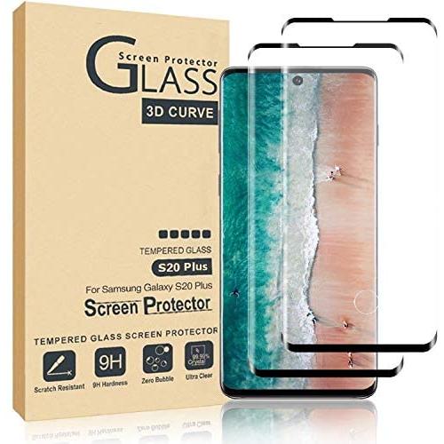 Comfort Valley Galaxy S20+/S20 Plus 5G Screen Protector, [2-Pack] [Shatterproof Film] [Full Coverage] [3D Bending] [Anti-Scratch] [HD] Tempered Glass Screen Protector For Samsung Galaxy S20+/S20 Plus