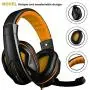 Gaming Headset,DLAND 3.5mm Wired Bass Stereo Noise Isolation Gaming Headphones with Mic for Laptop Computer, Cellphone, PS4 and so on- Volume Control (Black and Orange) Gaming Headset,DLAND 3.5mm Wired Bass Stereo Noise Isolation Gaming Headphones with Mic for Laptop Computer, Cellphone, PS4 and so on- Volume Control (Black and Orange)
