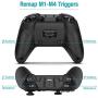 Wireless Gaming Controller, PC Video Gamepad Joystick with Dual Vibration and Remap M1-M4 Triggers, 2.4G Remote Game Console for Windows 7/8/10/XP/Laptop, PS3, Switch, Android, TV Box