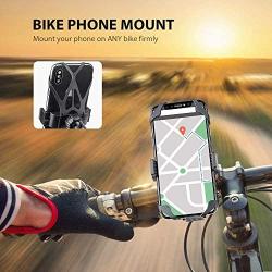 Zeadio Bike Phone Mount Holder, Universal Bicycle Motorcycle Cell Phone Handlebar Mount Holder for iPhone 11 Pro XR X XS 8 7 6 Plus, Huawei, Samsung S5 S6 S7 S8 S9 S10 and More