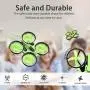 Mini Quadcopter Drone, EACHINE E010 2.4GHz 6-Axis Gyro Remote Control Best Nano Quadcopter Drone Boys Girls - Headless Mode, 3D Flip, One Key Return (Green)