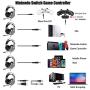 QcoQce Z15 Gaming Headset PS4 Headset with Aluminum Frame - Xbox One Headset with Noise Canceling Mic, LED Light, 3D Surround Sound Over-Ear Headphones for Nintendo Switch,PC,Mac, 2020 Upgraded