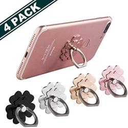 Phone Ring Stand [4 Pack] - Mengfly Universal Phone Finger Ring Grip Stand Holder Compatible with iPhone Xs Max XR X 8 7 6 6s Plus, Samsung Galaxy S9 S8 Plus S7 S6 Other Smartphones