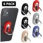 6 Pieces 3-in-1 Multipurpose Mobile Phone Bracket Holder 360 Degree Rotation Cell Phone Ring Stand for Car Home, 5 Colors 6 Pieces 3-in-1 Multipurpose Mobile Phone Bracket Holder 360 Degree Rotation Cell Phone Ring Stand for Car Home, 5 Colors