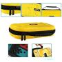 Case for Nintendo Switch Lite, Protective Hard Shell Travel Case with 18 Games, 4 SD Cards and Pouch for Nintendo Switch Joy-con and Other Accessories (Yellow)