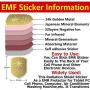 2Pack - EMF Protection Cell Phone Sticker, Radiation Blocker for Cell Phone, Anti Radiation Protector Sticker, KAKAWIN EMF Blocker for Mobile Phones, iPad, MacBook, Laptop and All Electronic Devices