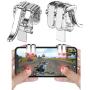 GuangTouL Mobile Game Controller, Aim Triggers and Sensitive Shoot Joysticks for PUBG/Rules of Survival/Knives Out Fits iOS and Android All Models Cellphone