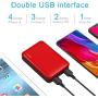 Portable Charger, Vancely 10000mAh Power Bank 4.8A Dual Output Port Ultra-High Capacity External Cell Phone Battery Pack Compatible with iPhone iPad and More