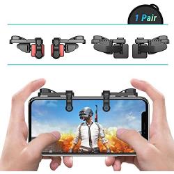 [ELITE Edition]Leuna Mobile Game Controller L1R1 Game Triggers Fire and Aim Buttons for PUBG for Fortnite for iPhone SE 6 7 8 X Xs XR/Samsung Note 8 9 S7 S8 S9 C8 C9 A8s A9s