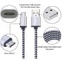 Android Charger Cable, FiveBox 5-Pack 6ft Micro USB Cable Cord Braided Fast Charging Phone Charger for Samsung Galaxy J3 J7 S6 S7 Edge, Tablet, LG stylo 2/3 LG G3 G4 K30 K20 Plus, Kindle Fire 7 8 10
