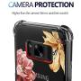Galaxy S8 Plus Case, Crystal Clear Case with Design Rose Flowers Pattern Print Bumper Protective Shockproof Case for Samsung Galaxy S8 Plus 6.2 Inch Flexible Soft Gel TPU Floral Cover for Girls Women